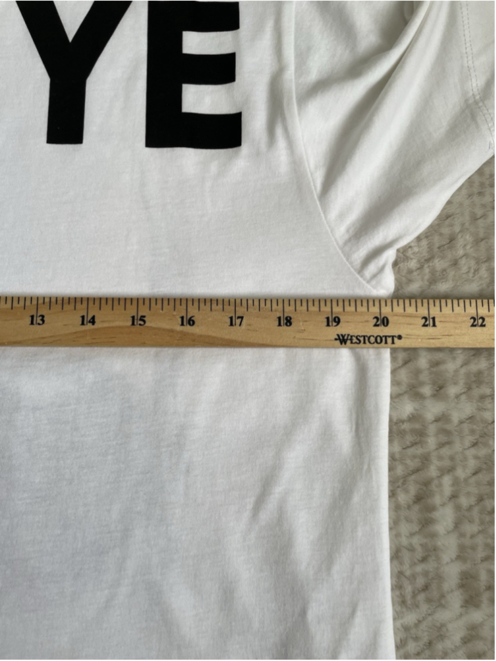 Kanye West T Shirt Men’s L Portrait Face Sketch Spell out White Fits M - Picture 6 of 7